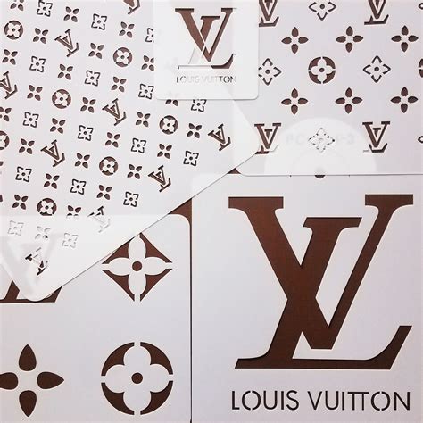 Louis Vuitton Pattern Stencil, this LV stencil has it all